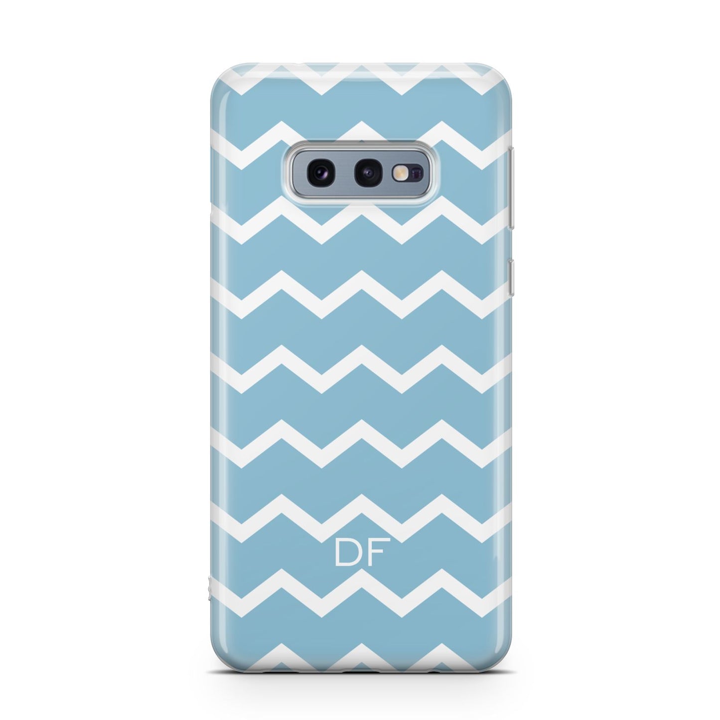 Personalised Chevron Blue Samsung Galaxy S10E Case