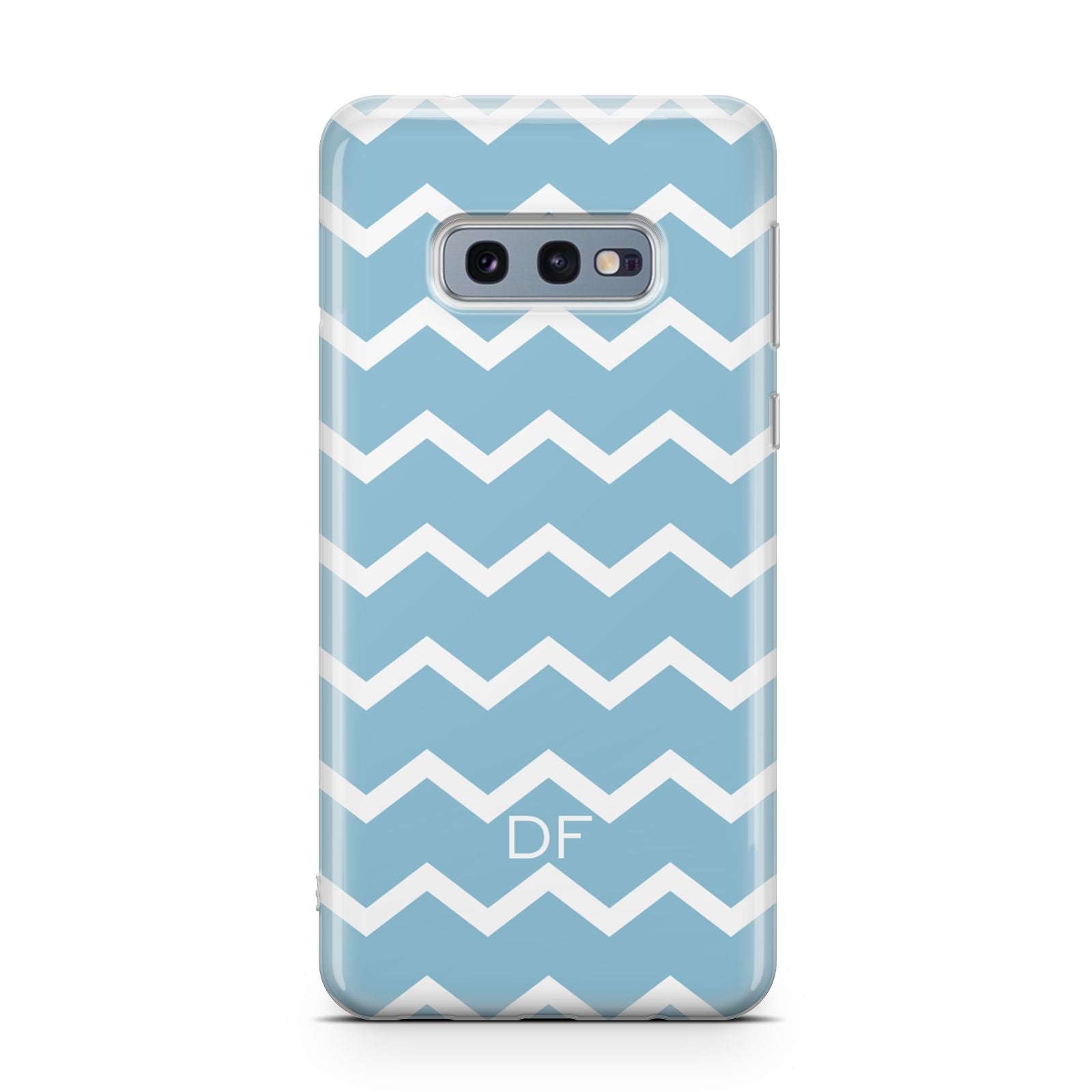 Personalised Chevron Blue Samsung Galaxy S10E Case