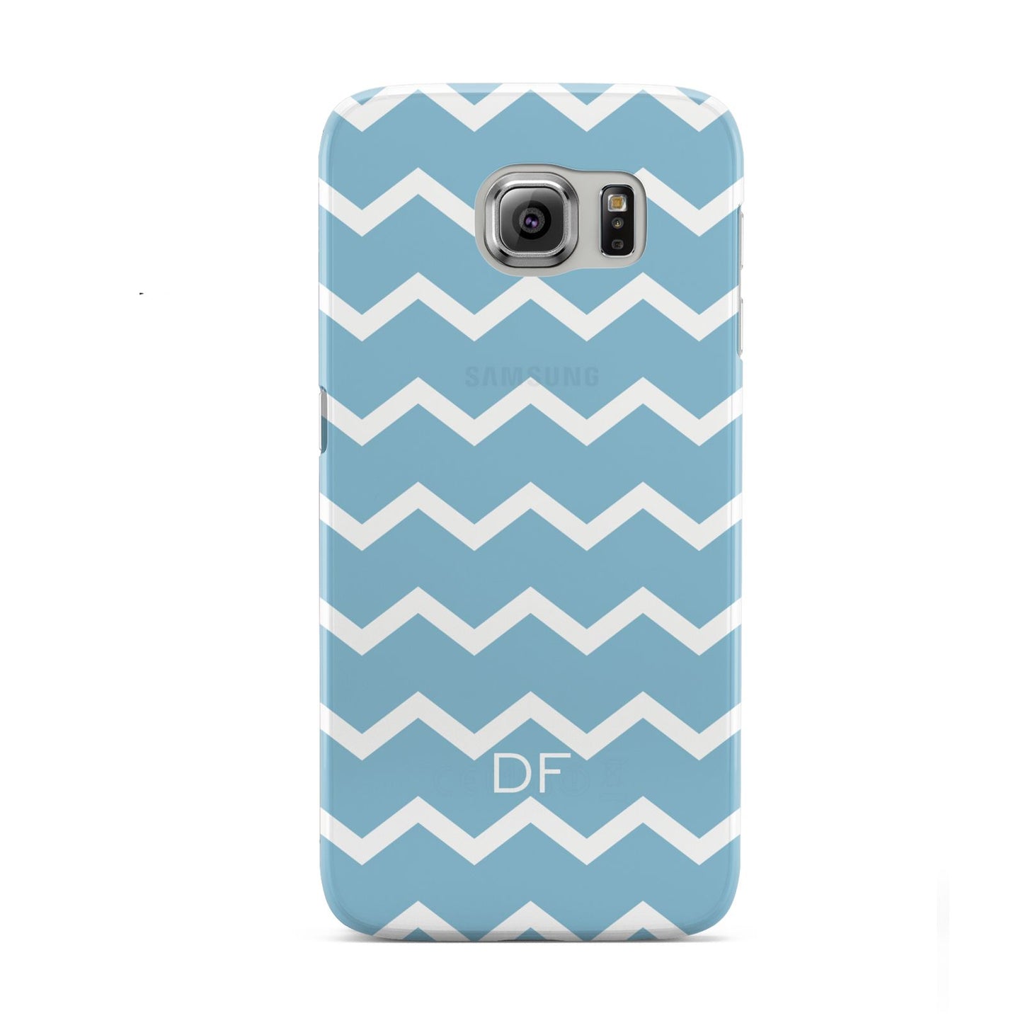 Personalised Chevron Blue Samsung Galaxy S6 Case