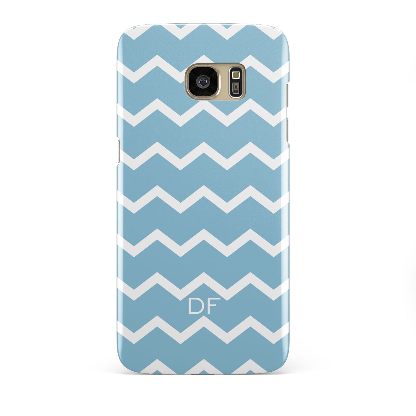 Personalised Chevron Blue Samsung Galaxy S7 Edge Case