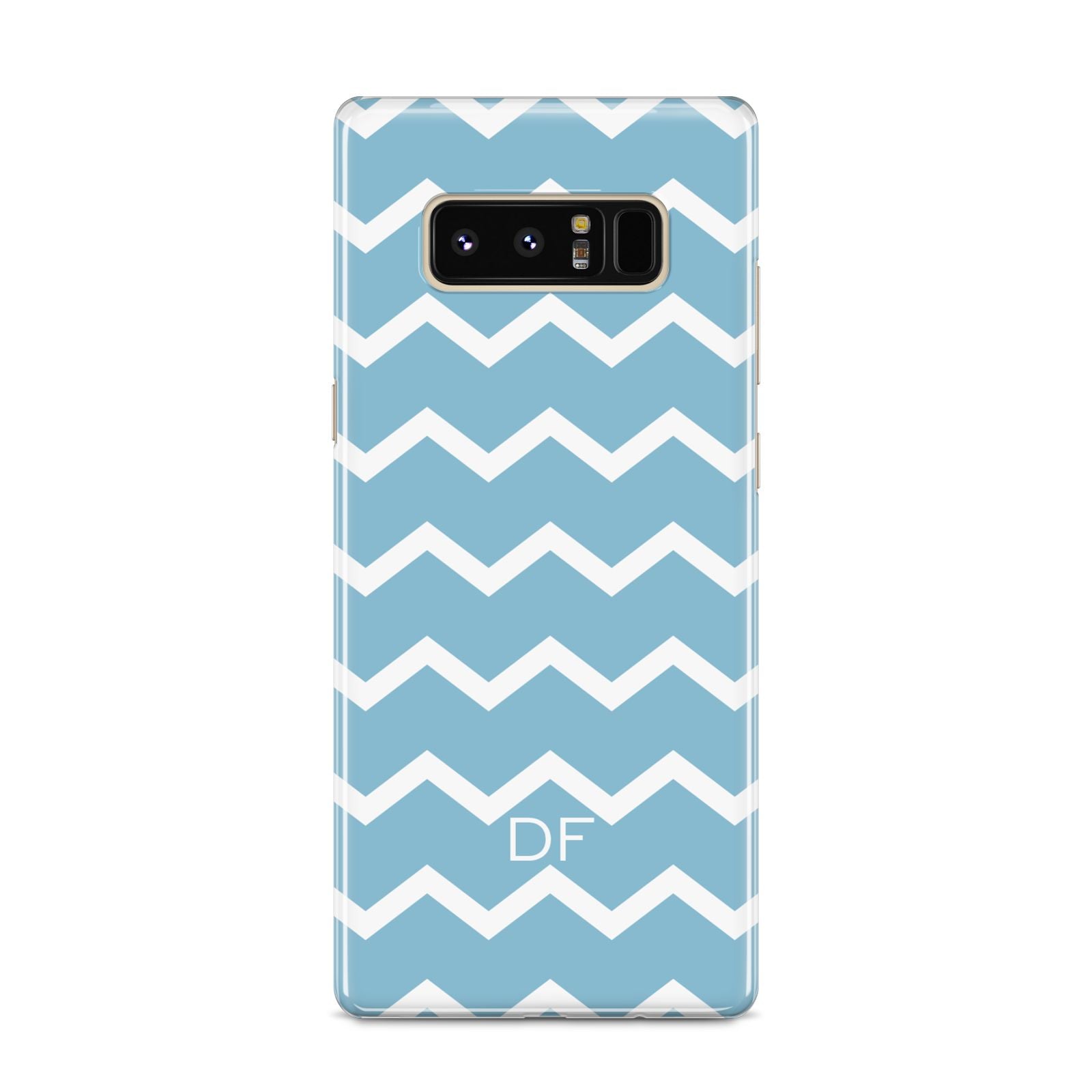 Personalised Chevron Blue Samsung Galaxy S8 Case