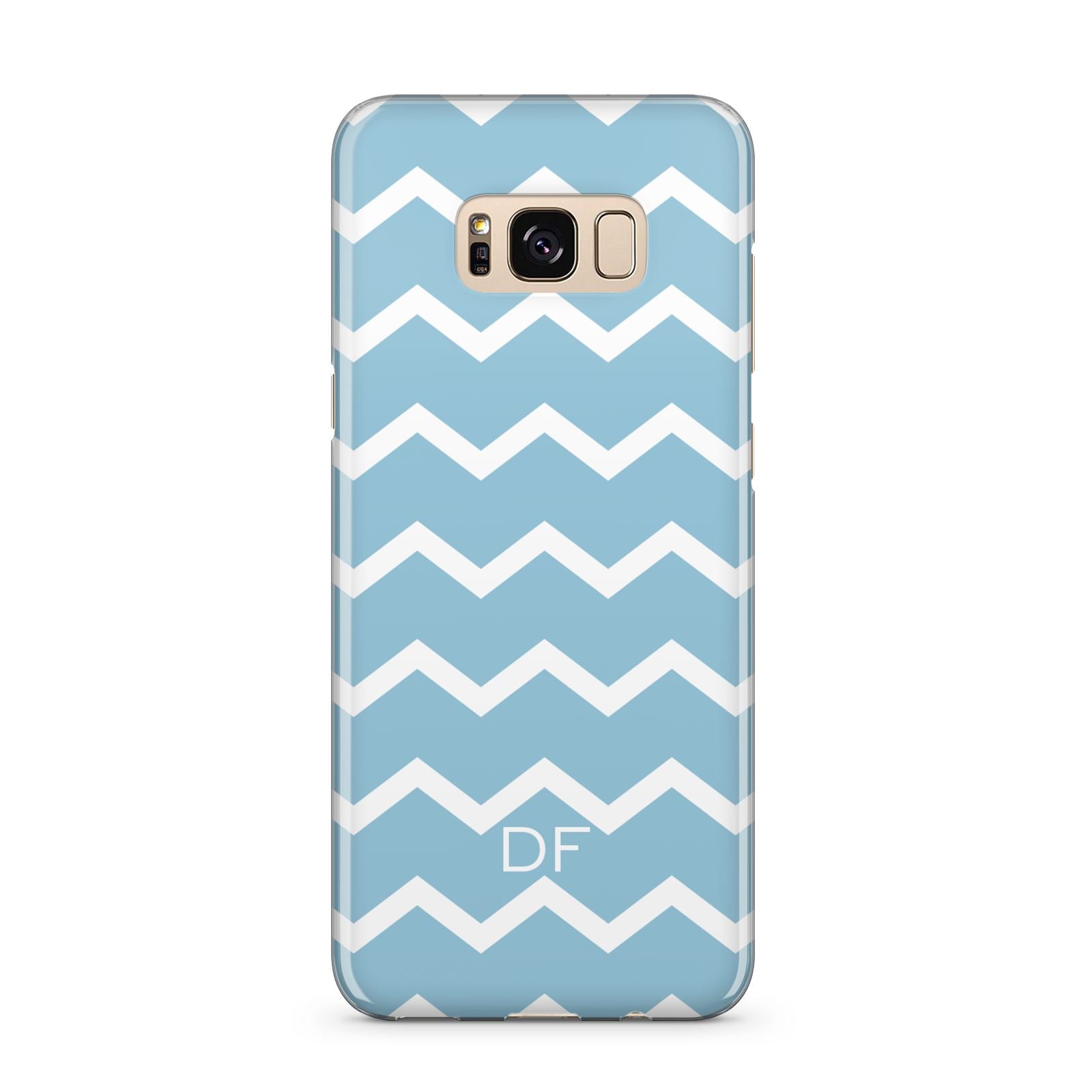 Personalised Chevron Blue Samsung Galaxy S8 Plus Case