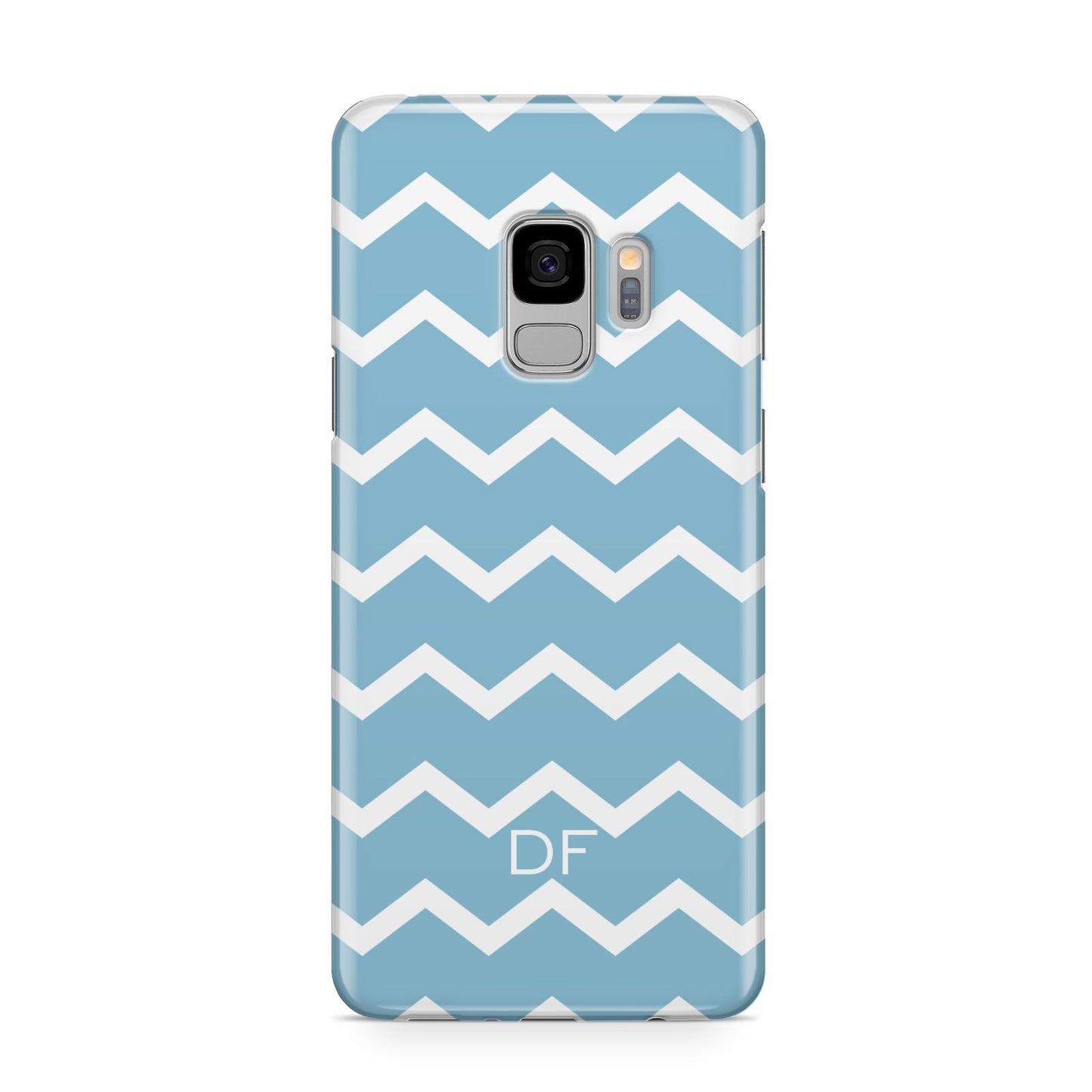 Personalised Chevron Blue Samsung Galaxy S9 Case