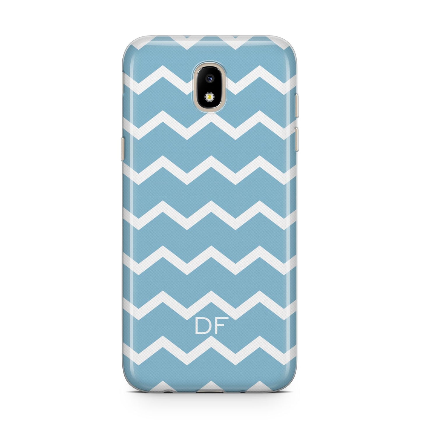 Personalised Chevron Blue Samsung J5 2017 Case