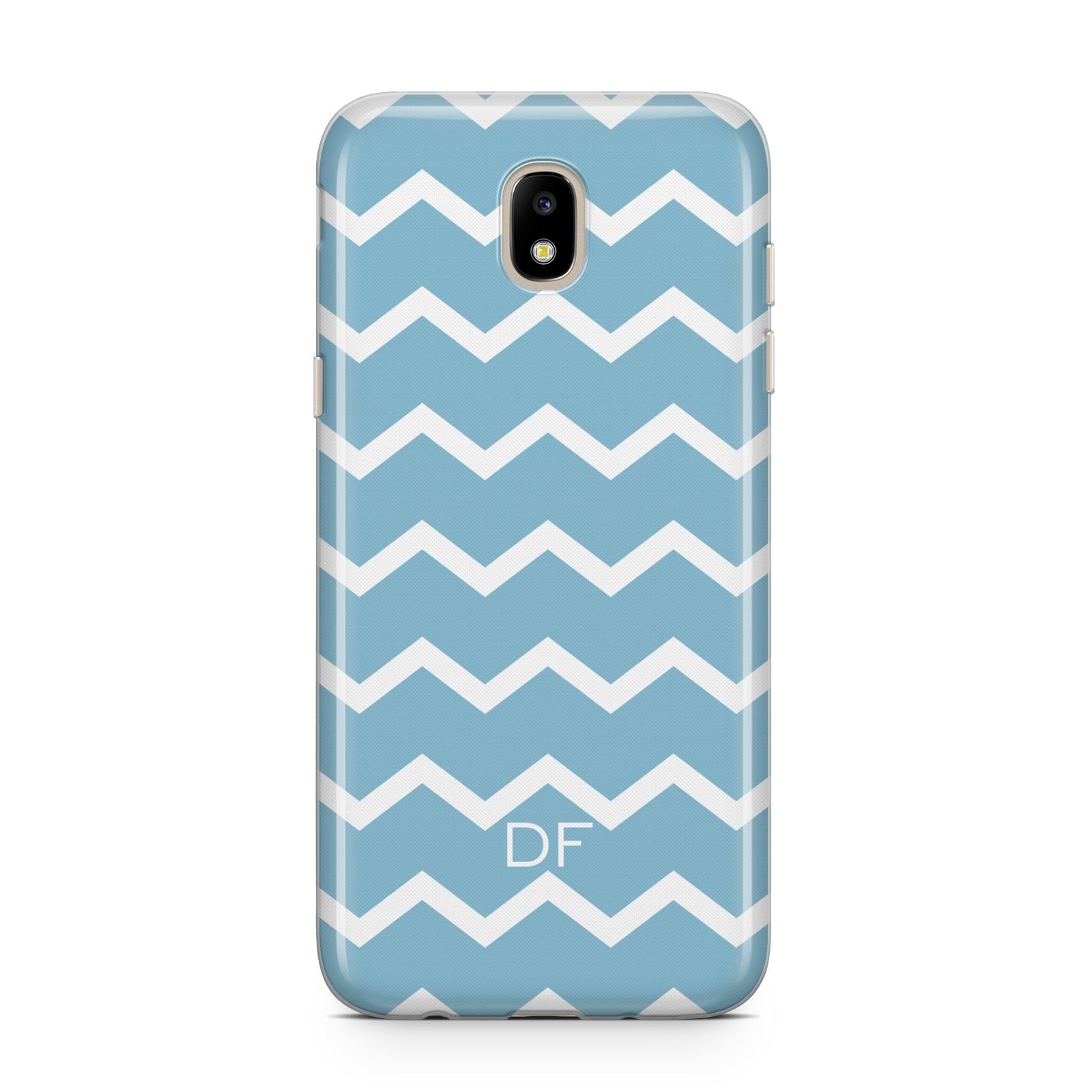 Personalised Chevron Blue Samsung J5 2017 Case