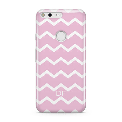 Personalised Chevron Pink Google Pixel Case