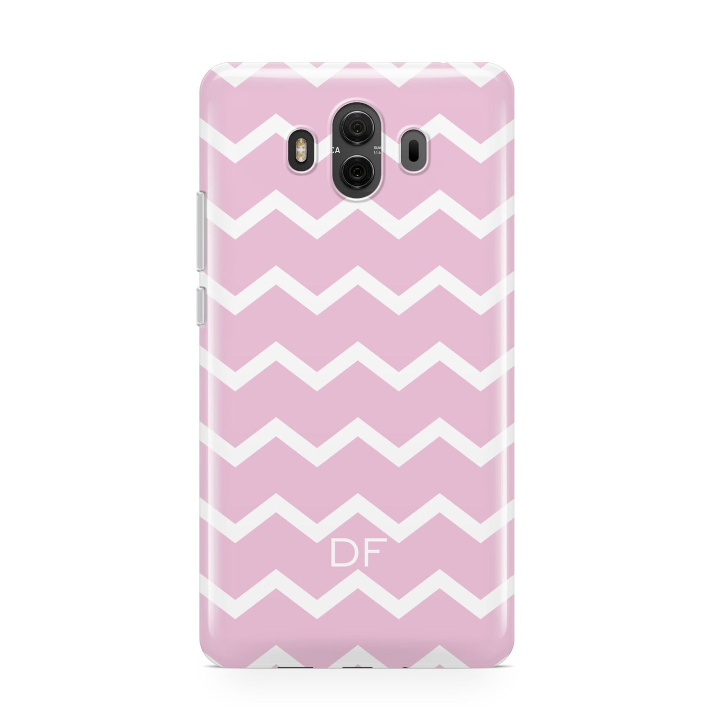 Personalised Chevron Pink Huawei Mate 10 Protective Phone Case
