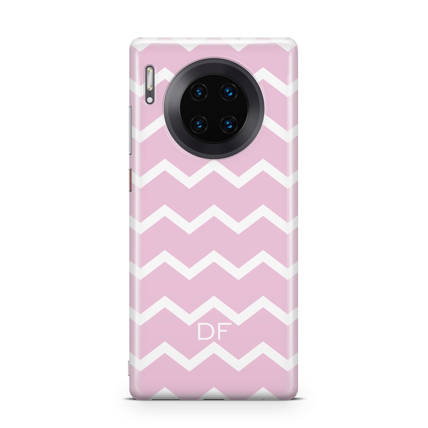 Personalised Chevron Pink Huawei Mate 30 Pro Phone Case