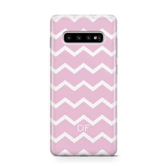 Personalised Chevron Pink Protective Samsung Galaxy Case