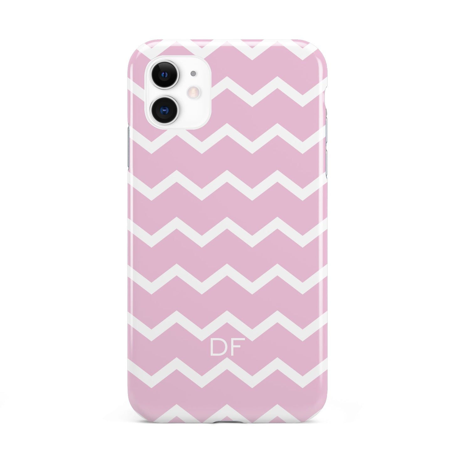 Personalised Chevron Pink iPhone 11 3D Tough Case