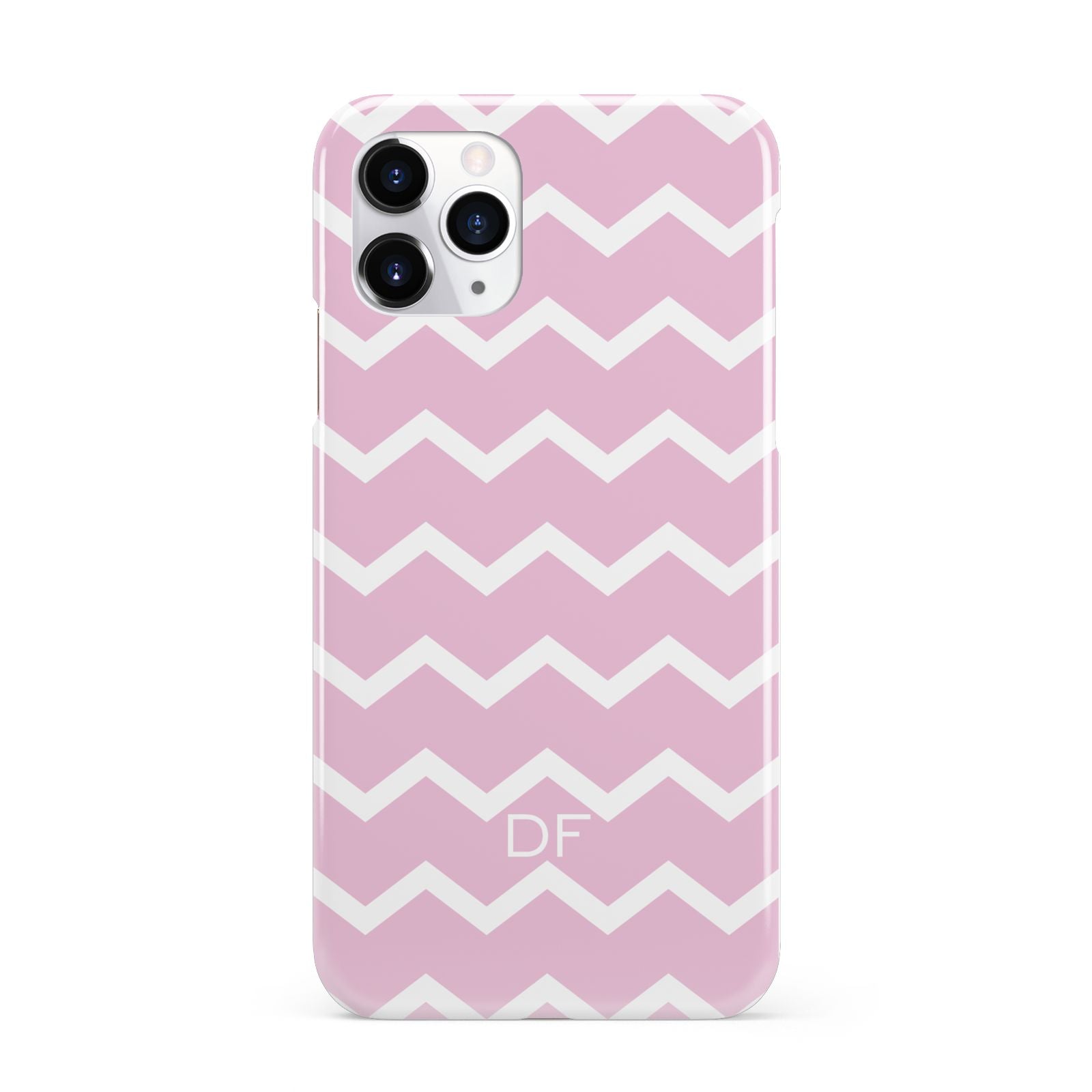 Personalised Chevron Pink iPhone 11 Pro 3D Snap Case