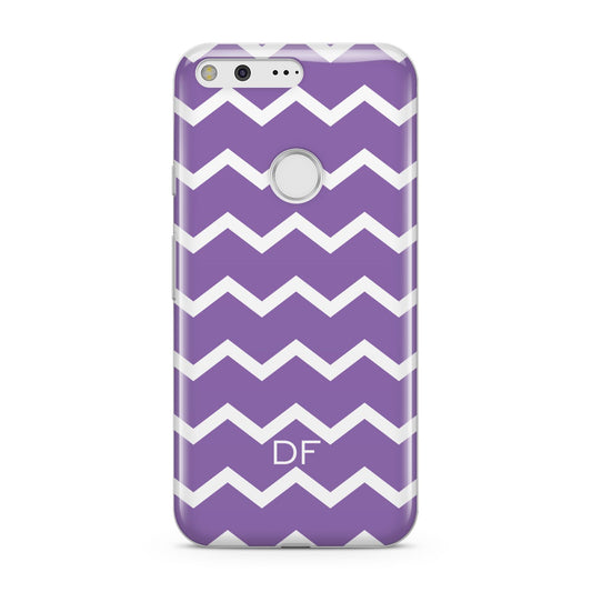 Personalised Chevron Purple Google Pixel Case