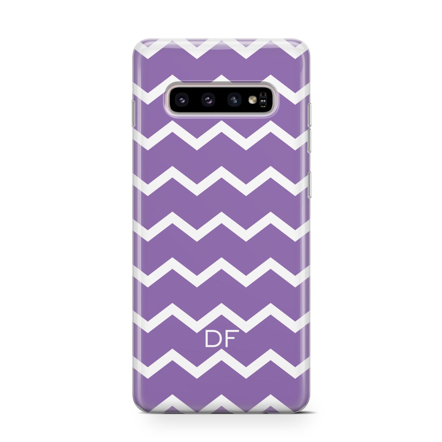 Personalised Chevron Purple Samsung Galaxy S10 Case