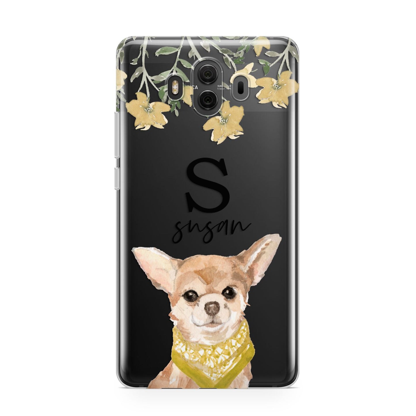 Personalised Chihuahua Dog Huawei Mate 10 Protective Phone Case