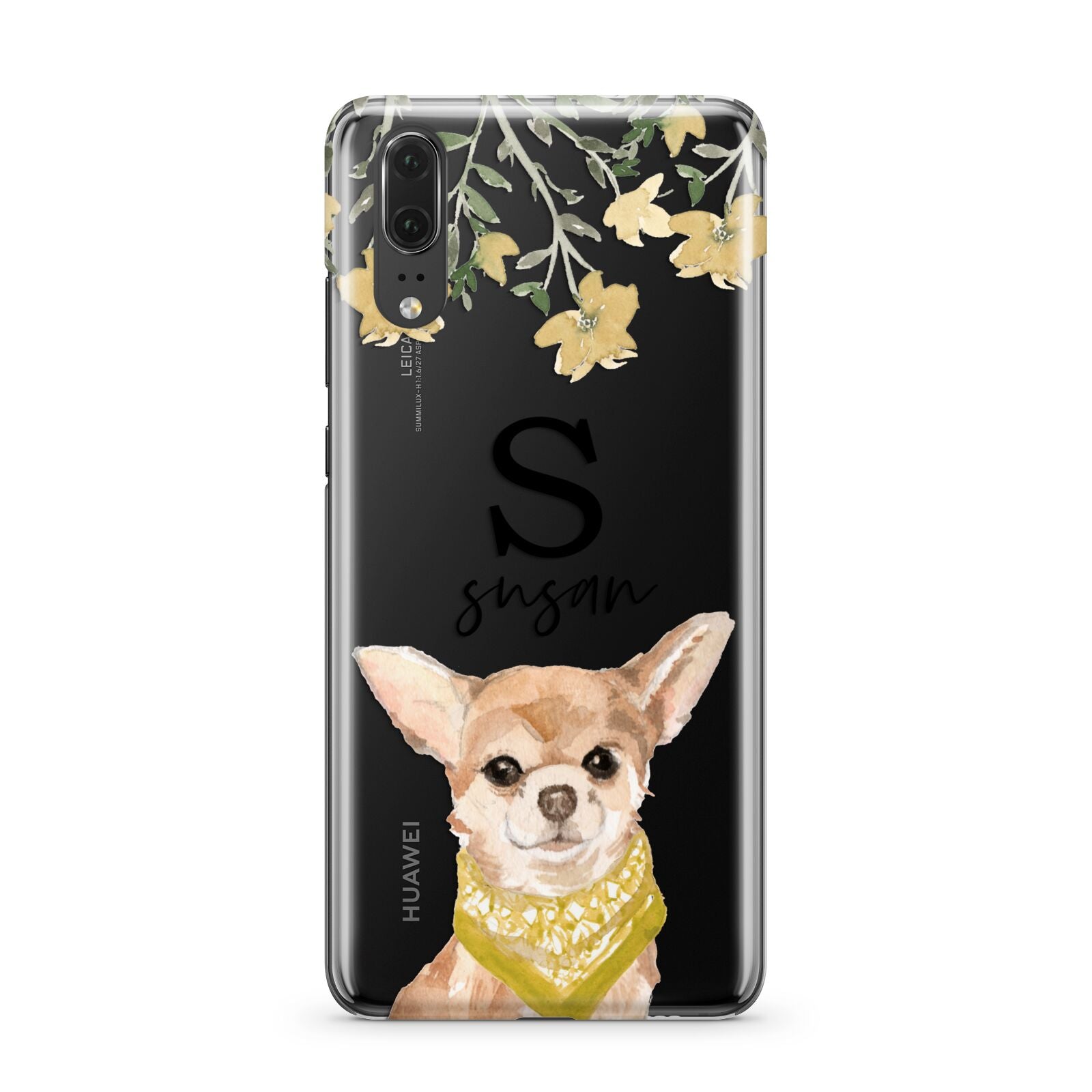 Personalised Chihuahua Dog Huawei P20 Phone Case