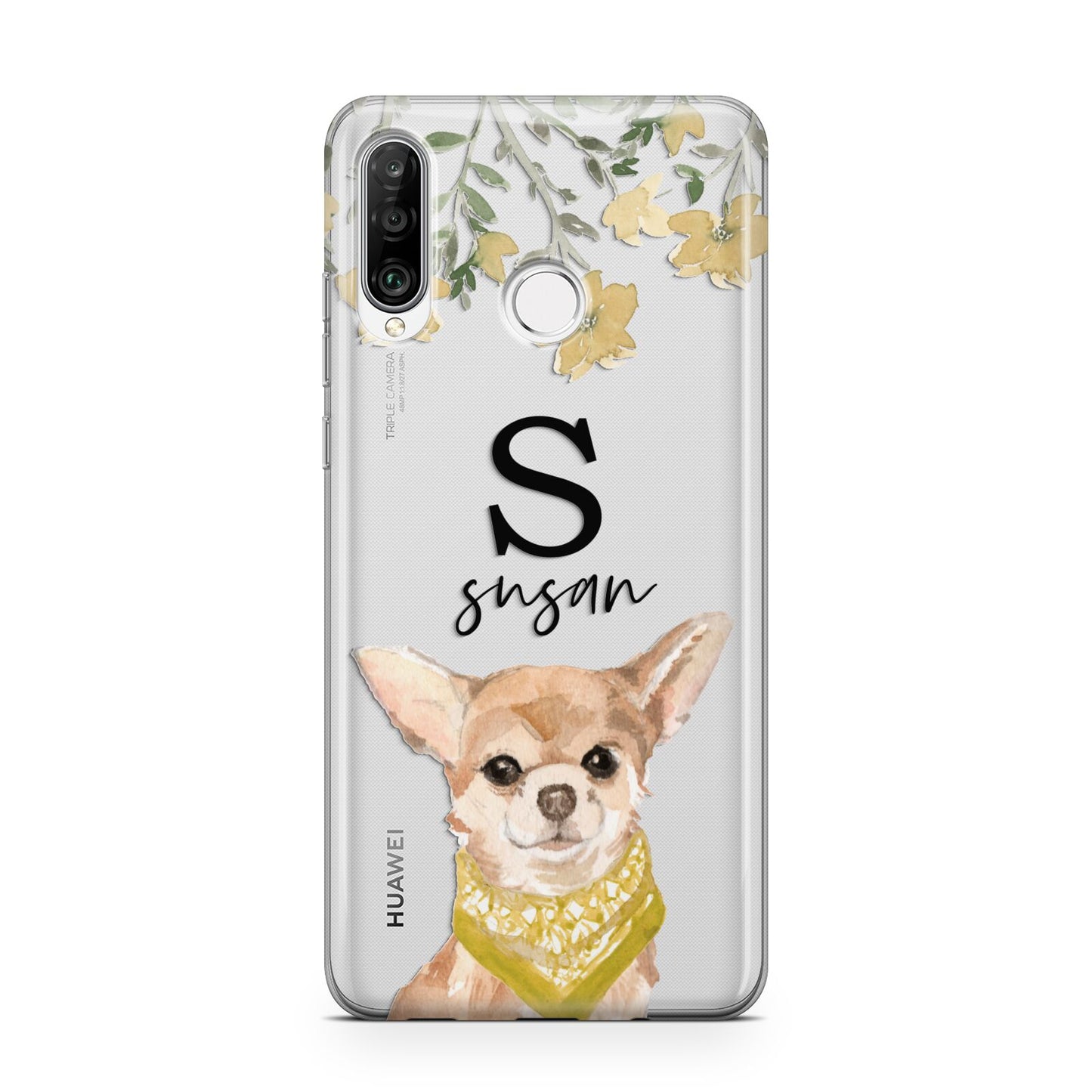 Personalised Chihuahua Dog Huawei P30 Lite Phone Case