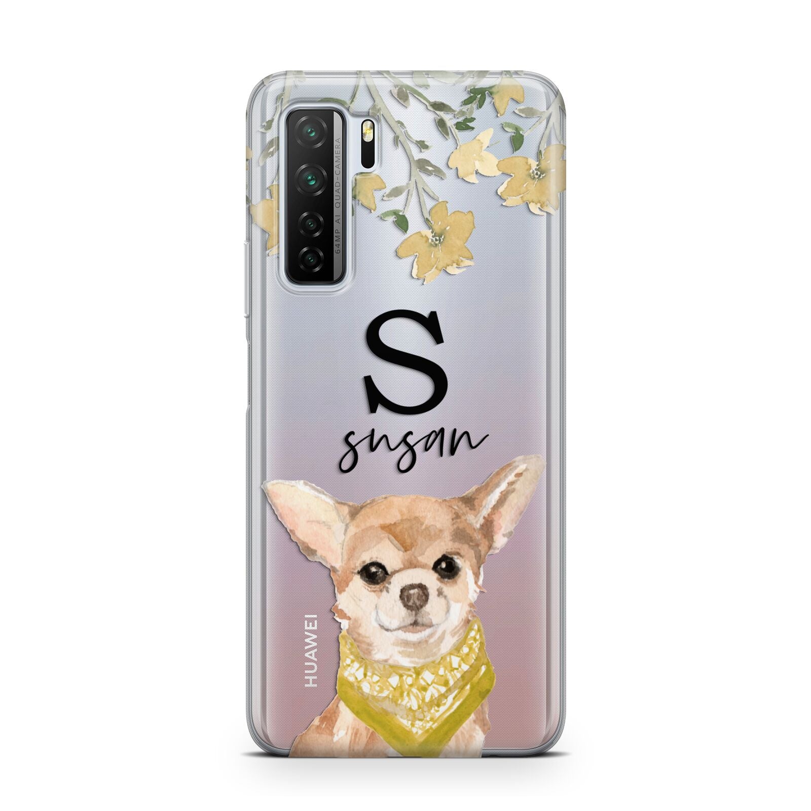 Personalised Chihuahua Dog Huawei P40 Lite 5G Phone Case