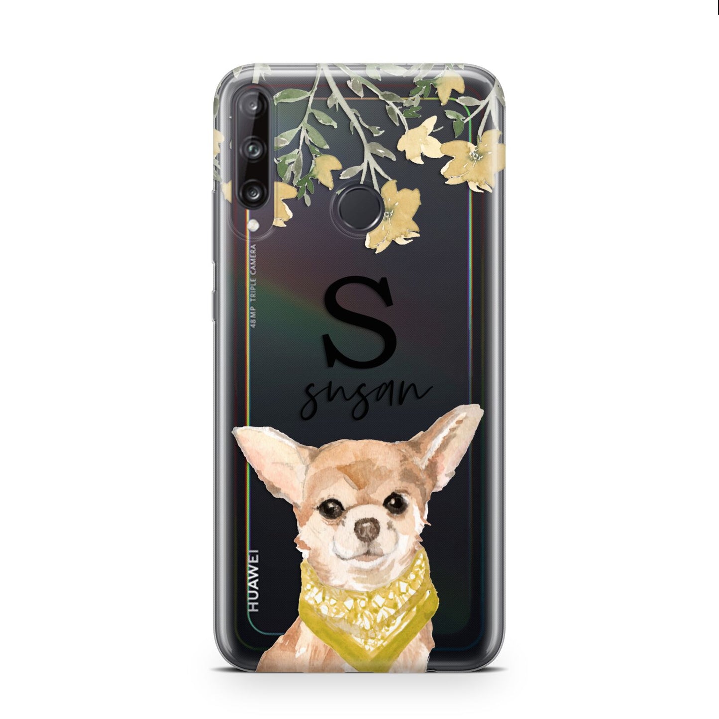 Personalised Chihuahua Dog Huawei P40 Lite E Phone Case