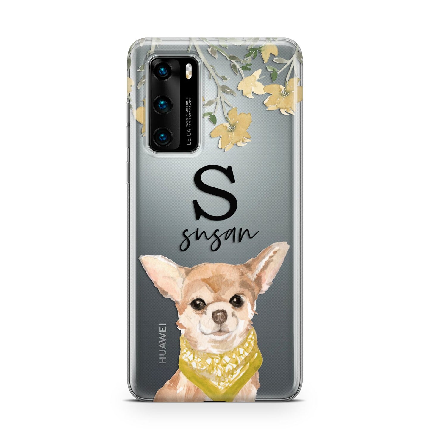 Personalised Chihuahua Dog Huawei P40 Phone Case