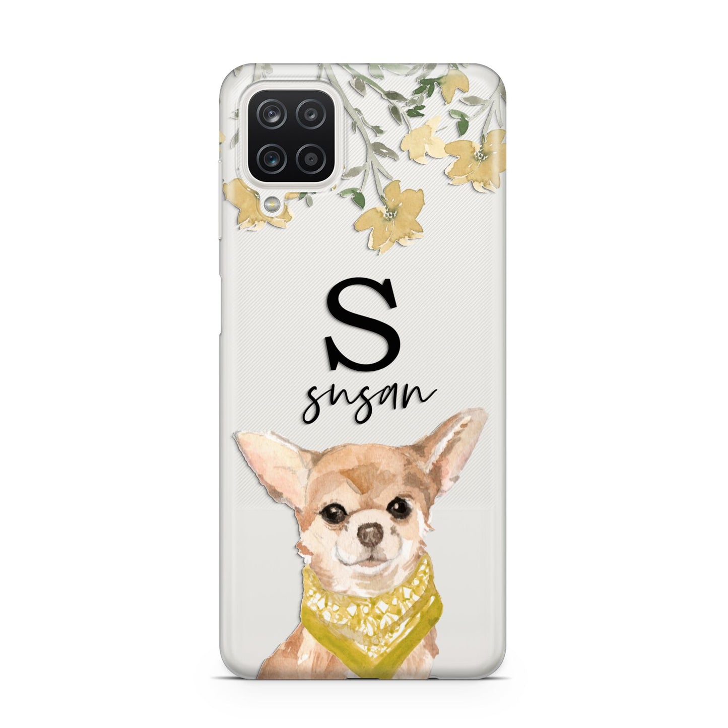 Personalised Chihuahua Dog Samsung A12 Case