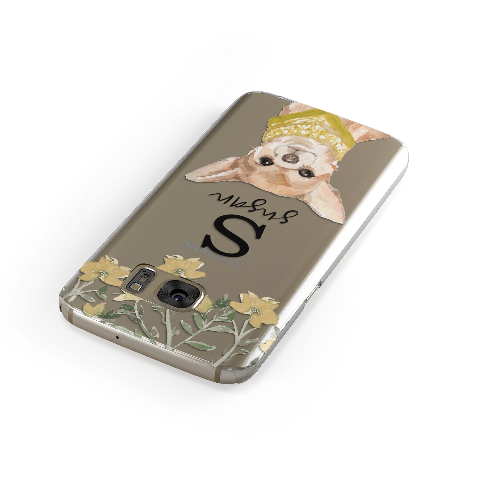 Personalised Chihuahua Dog Samsung Galaxy Case Front Close Up