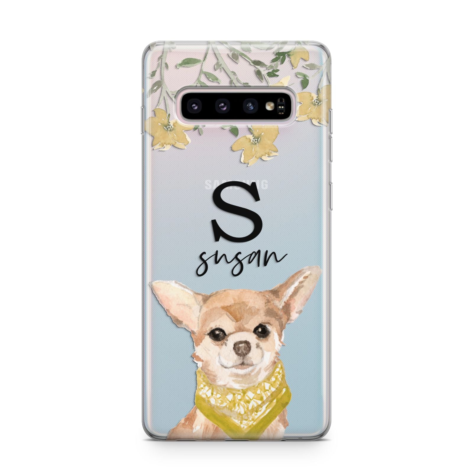 Personalised Chihuahua Dog Samsung Galaxy S10 Plus Case