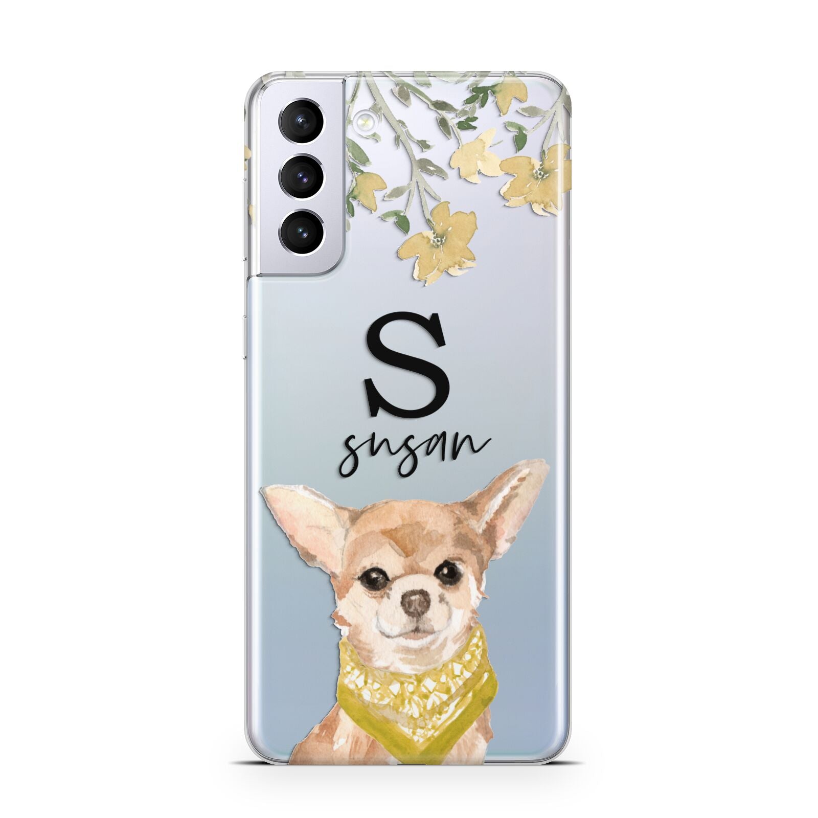 Personalised Chihuahua Dog Samsung S21 Plus Case