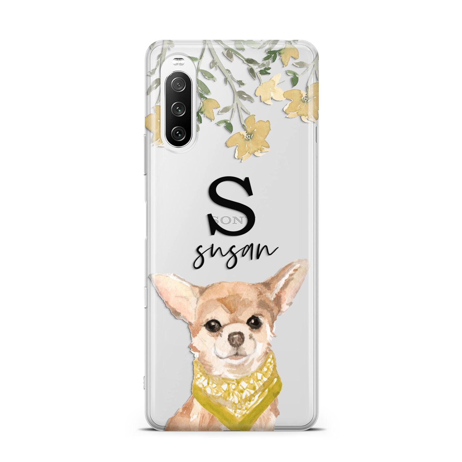 Personalised Chihuahua Dog Sony Xperia 10 III Case