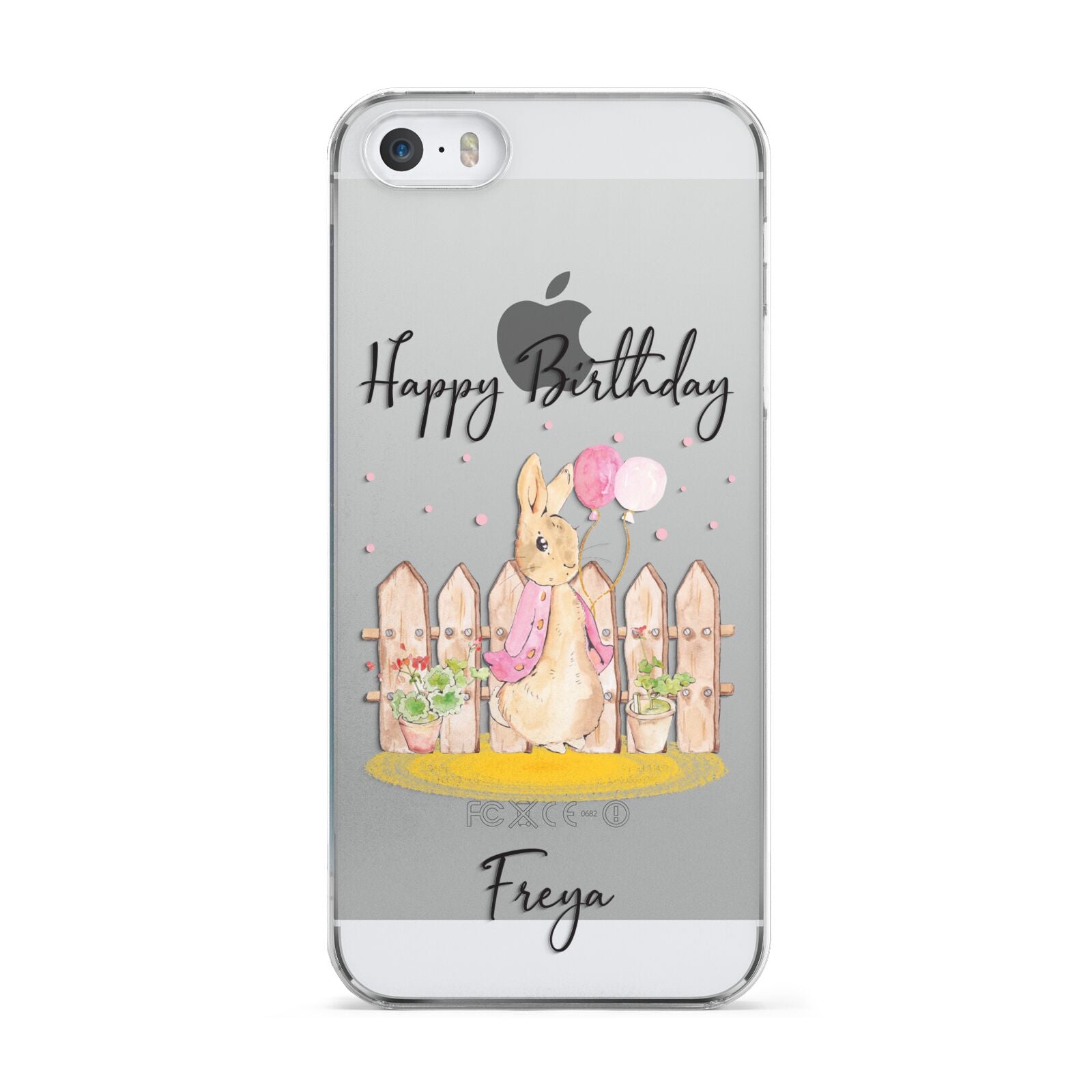 Personalised Children s Birthday Rabbit Apple iPhone 5 Case