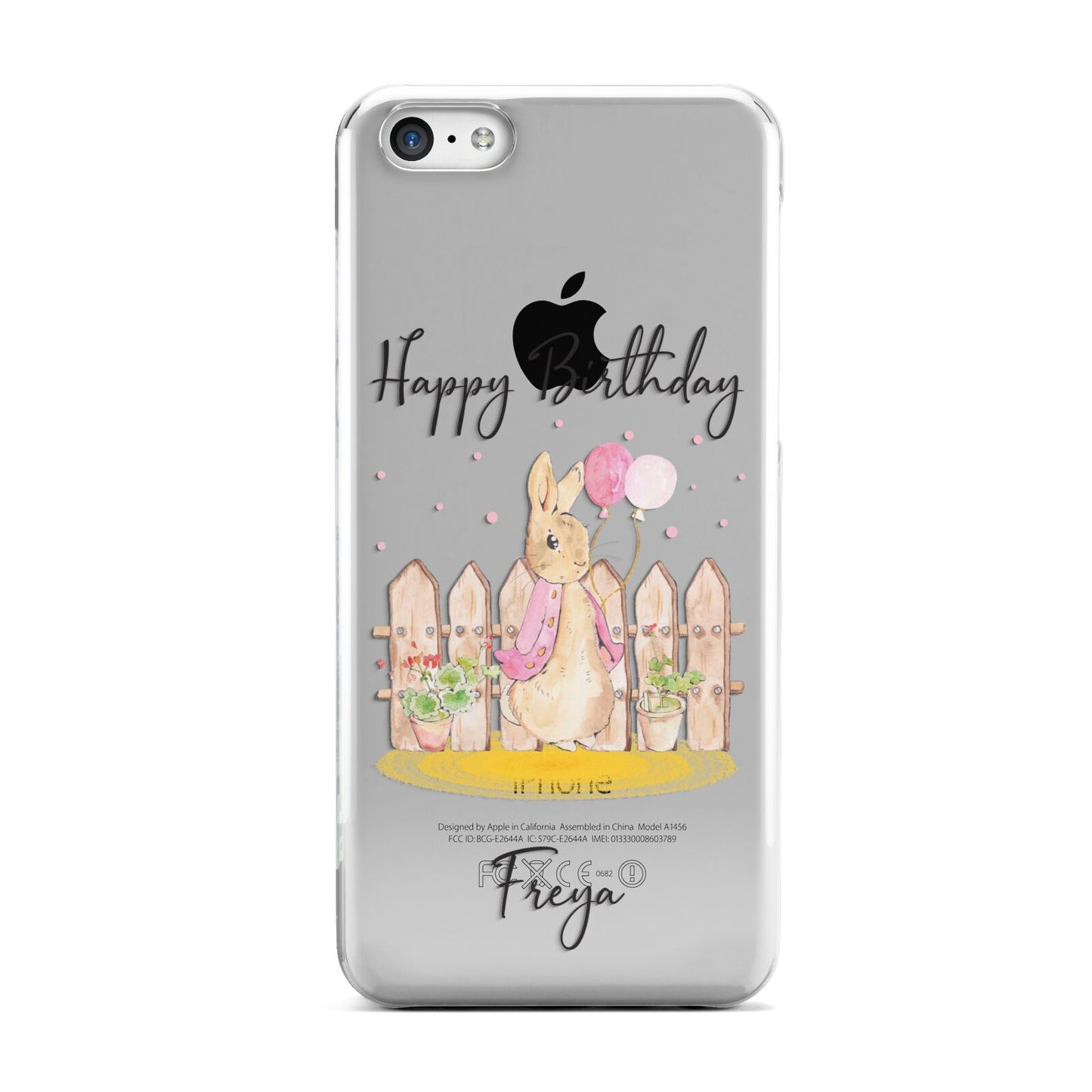 Personalised Children s Birthday Rabbit Apple iPhone 5c Case