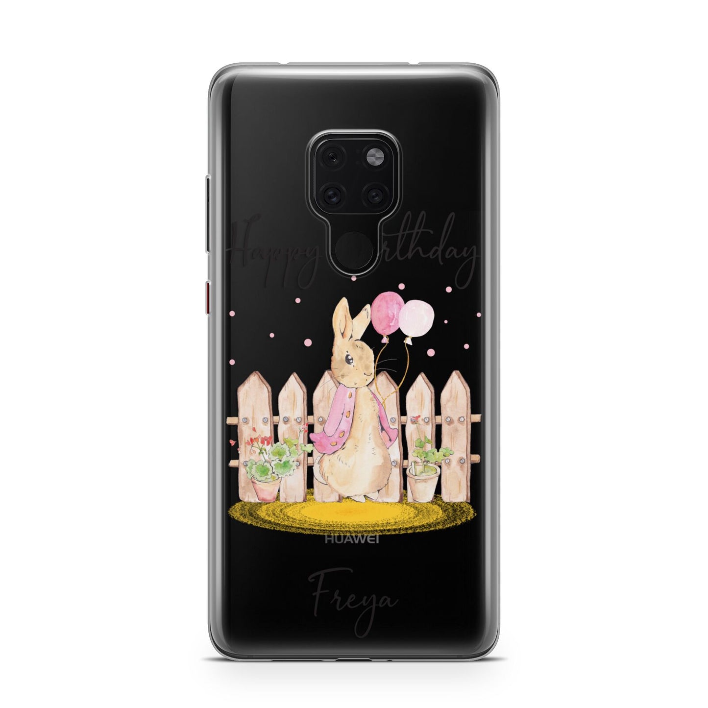 Personalised Children s Birthday Rabbit Huawei Mate 20 Phone Case