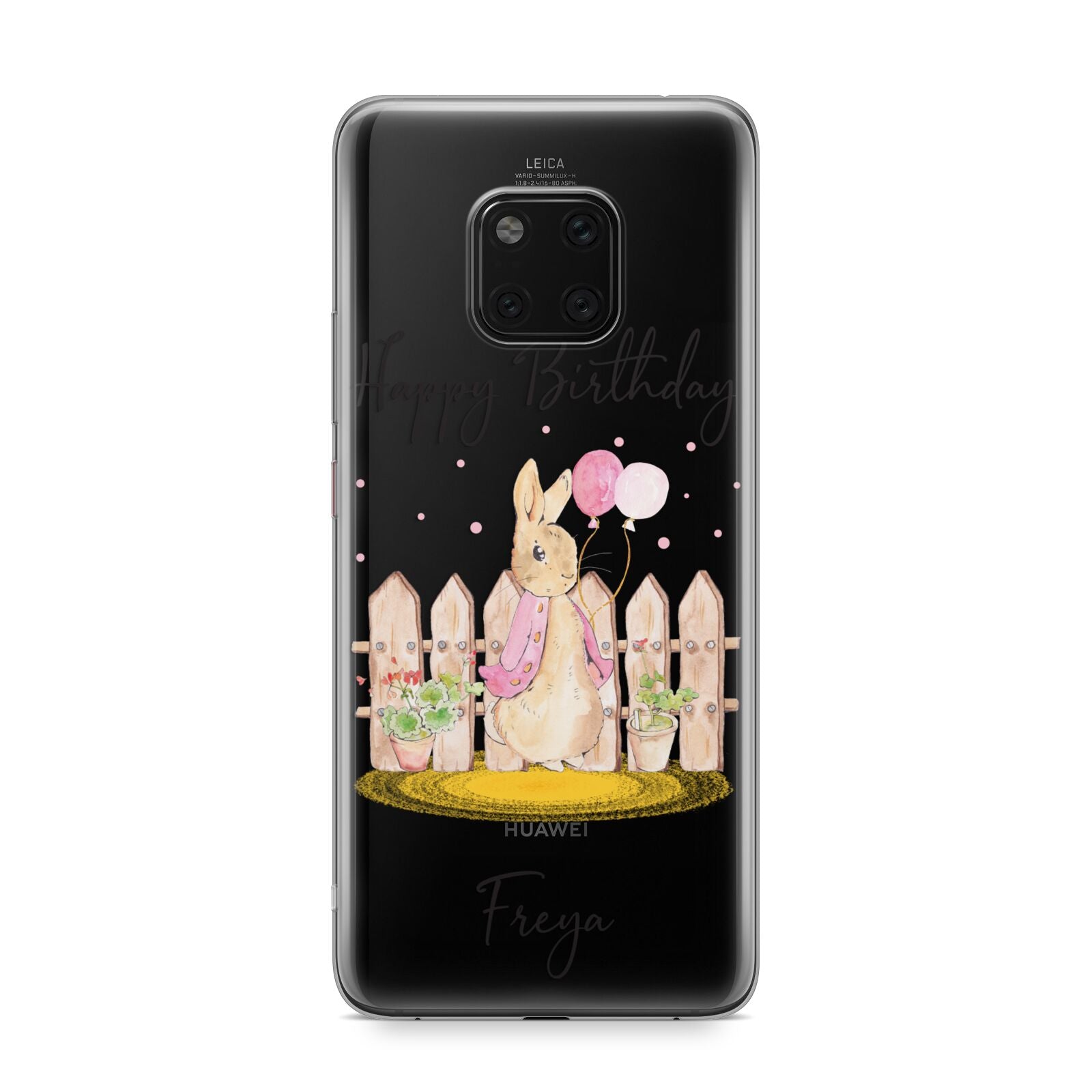 Personalised Children s Birthday Rabbit Huawei Mate 20 Pro Phone Case