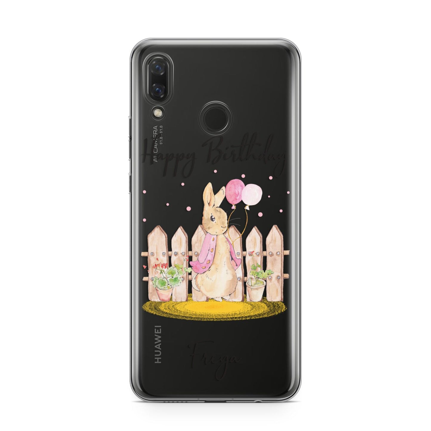 Personalised Children s Birthday Rabbit Huawei Nova 3 Phone Case