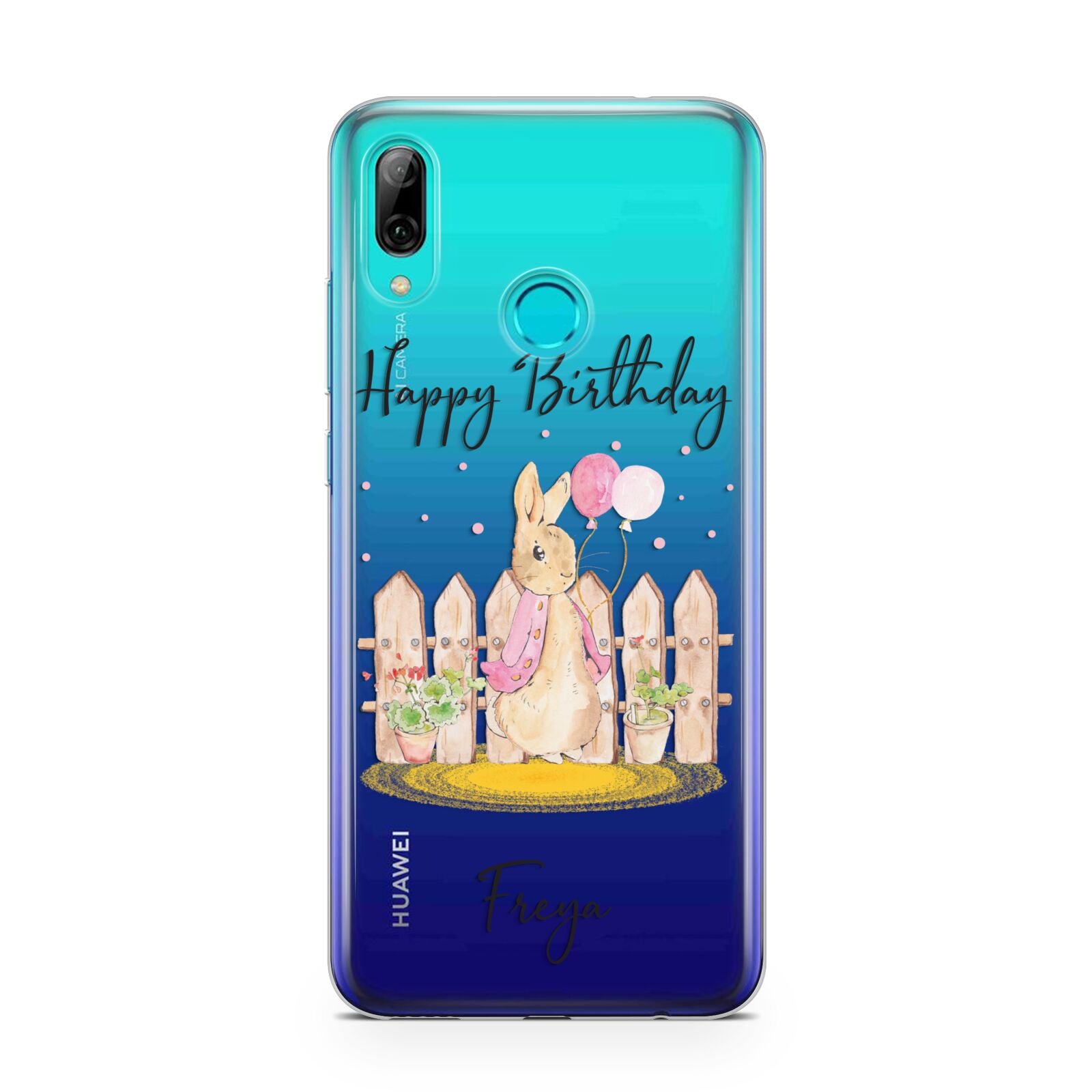 Personalised Children s Birthday Rabbit Huawei P Smart 2019 Case