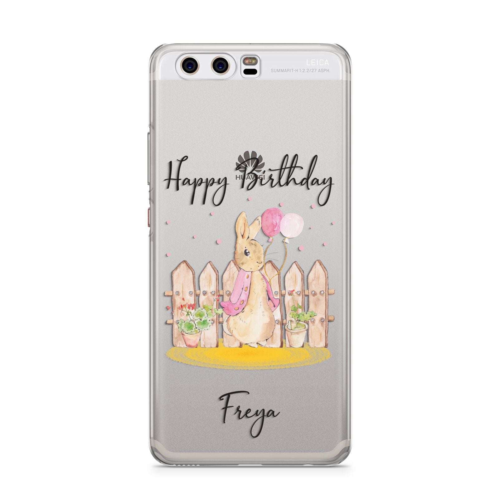 Personalised Children s Birthday Rabbit Huawei P10 Phone Case