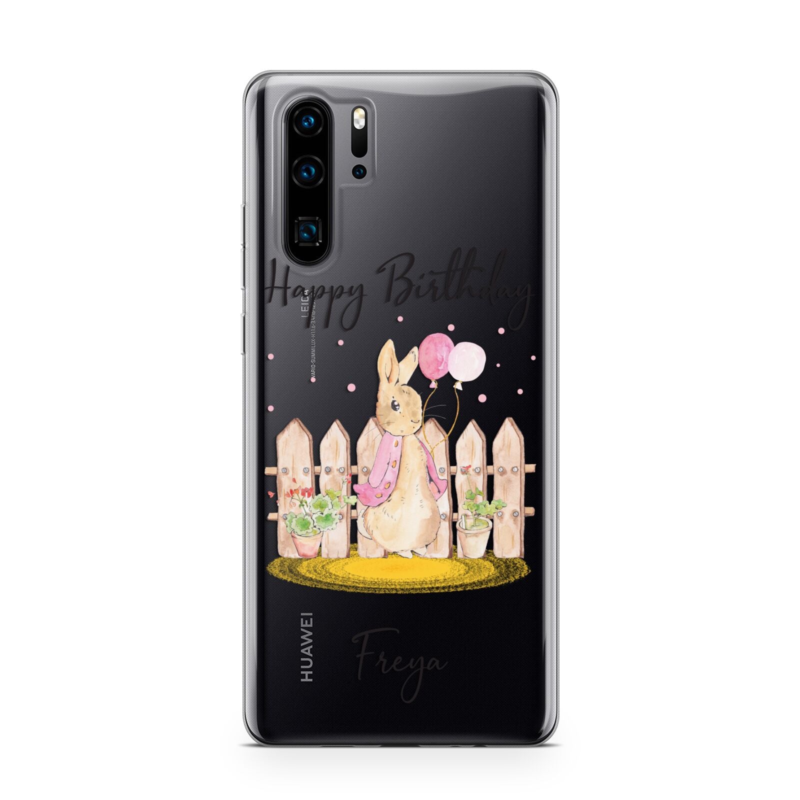 Personalised Children s Birthday Rabbit Huawei P30 Pro Phone Case