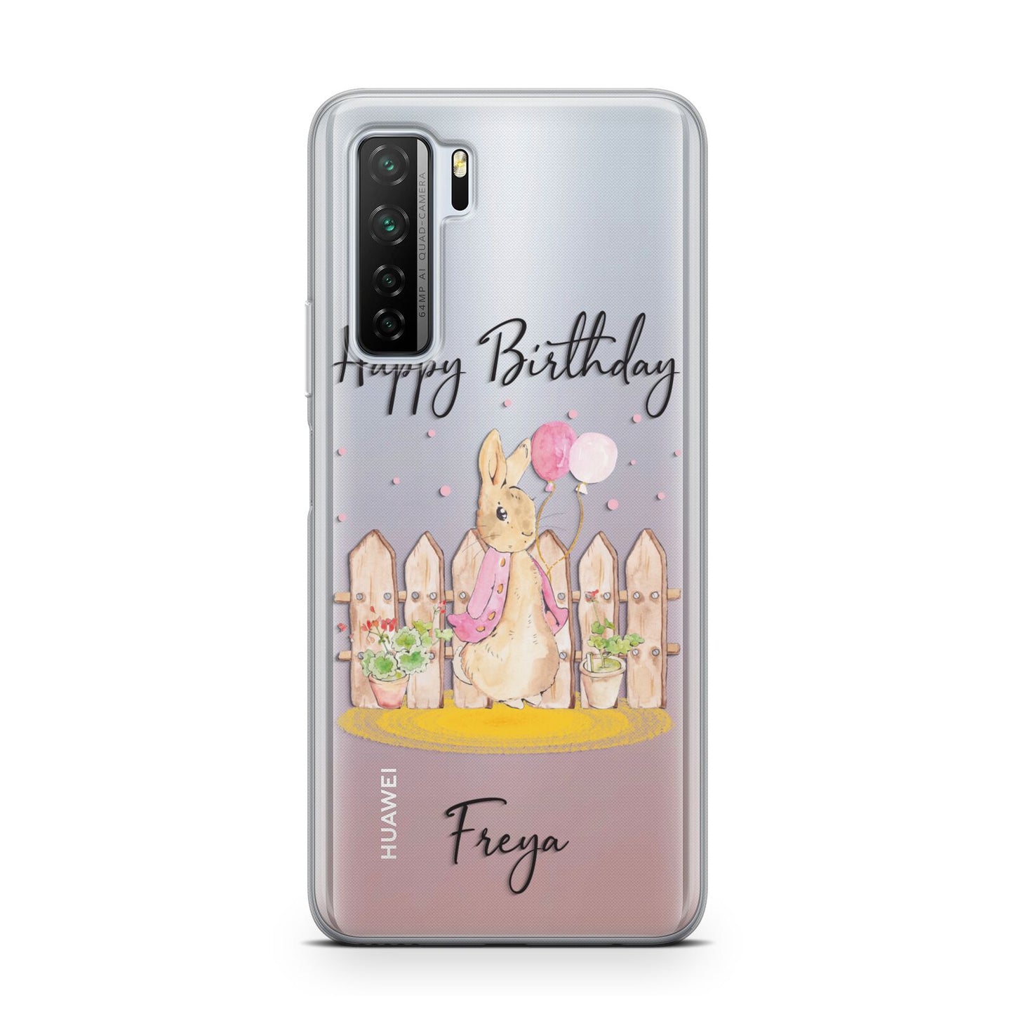 Personalised Children s Birthday Rabbit Huawei P40 Lite 5G Phone Case