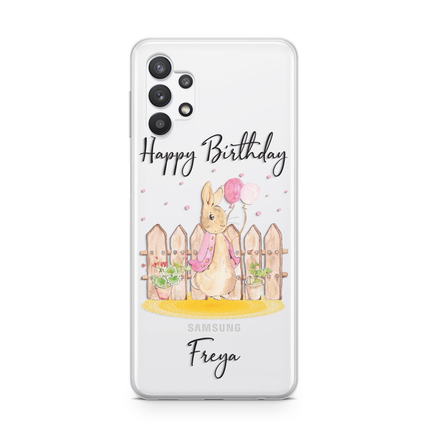 Personalised Children s Birthday Rabbit Samsung A32 5G Case