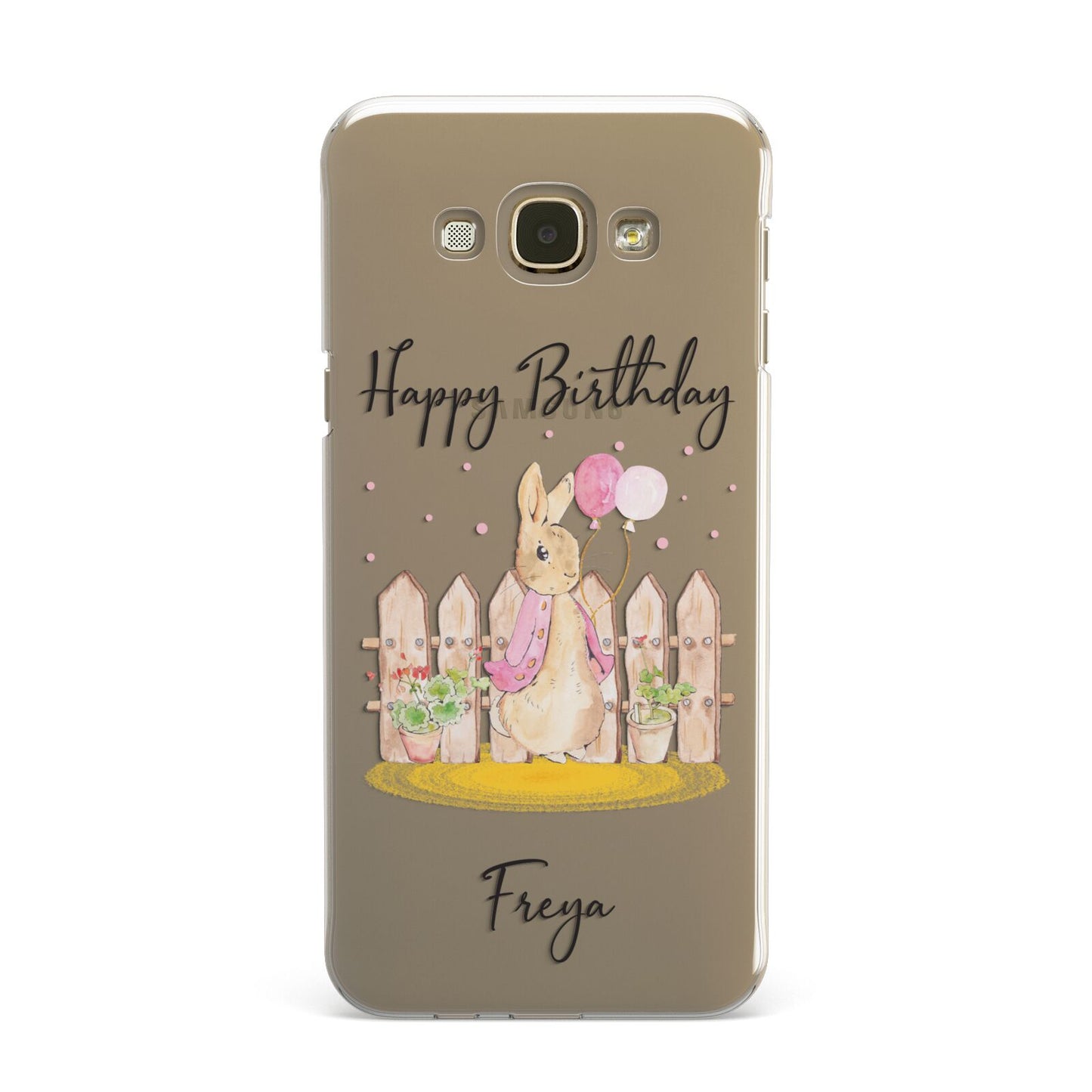 Personalised Children s Birthday Rabbit Samsung Galaxy A8 Case