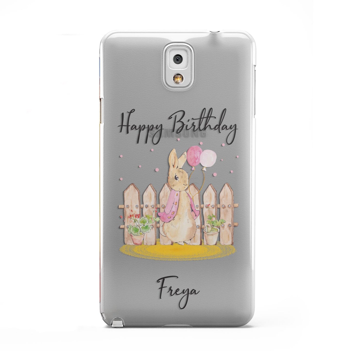 Personalised Children s Birthday Rabbit Samsung Galaxy Note 3 Case