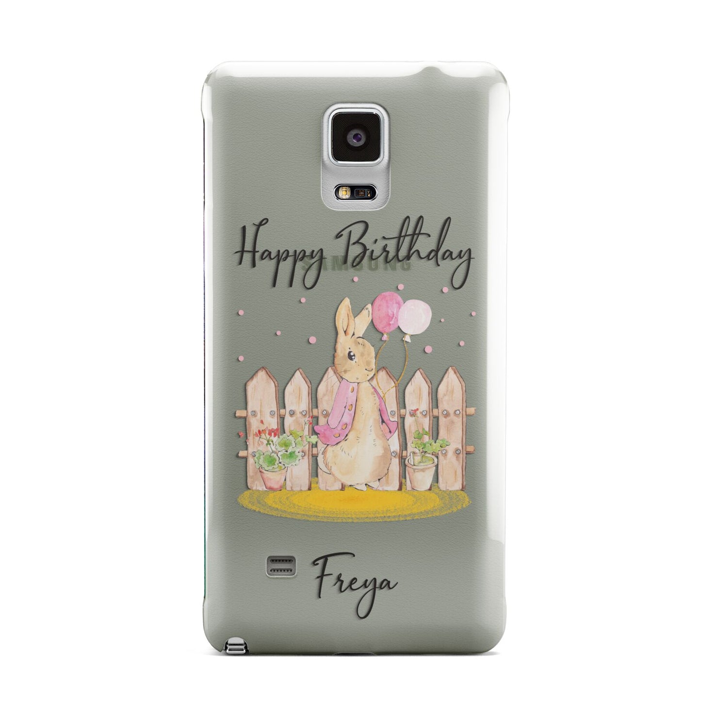 Personalised Children s Birthday Rabbit Samsung Galaxy Note 4 Case