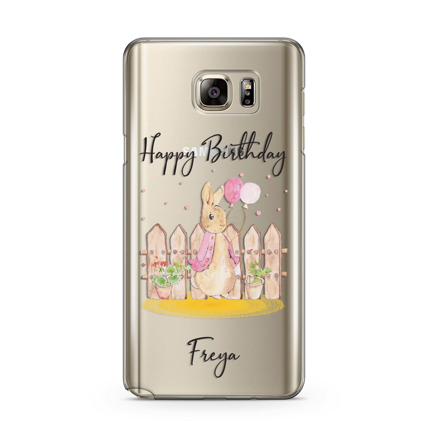 Personalised Children s Birthday Rabbit Samsung Galaxy Note 5 Case