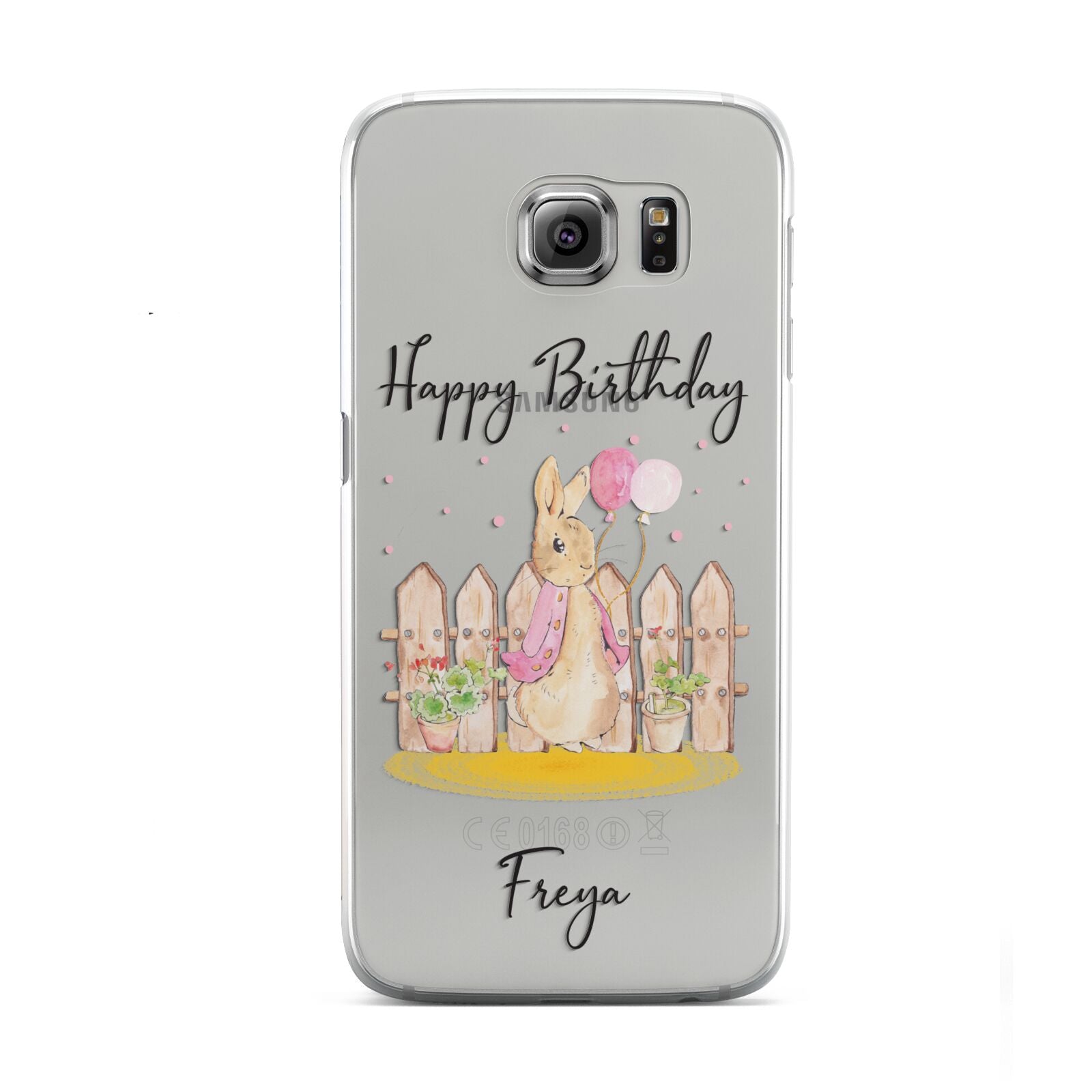 Personalised Children s Birthday Rabbit Samsung Galaxy S6 Case