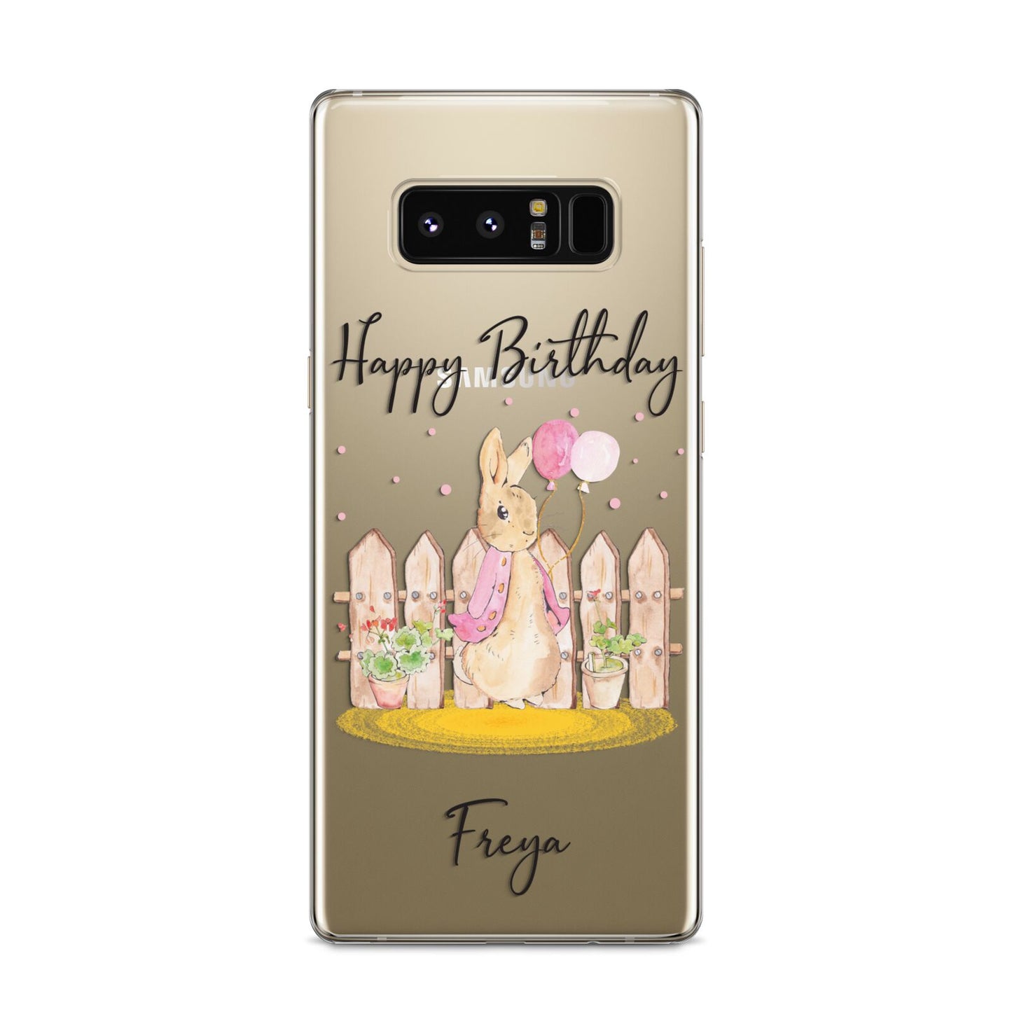 Personalised Children s Birthday Rabbit Samsung Galaxy S8 Case