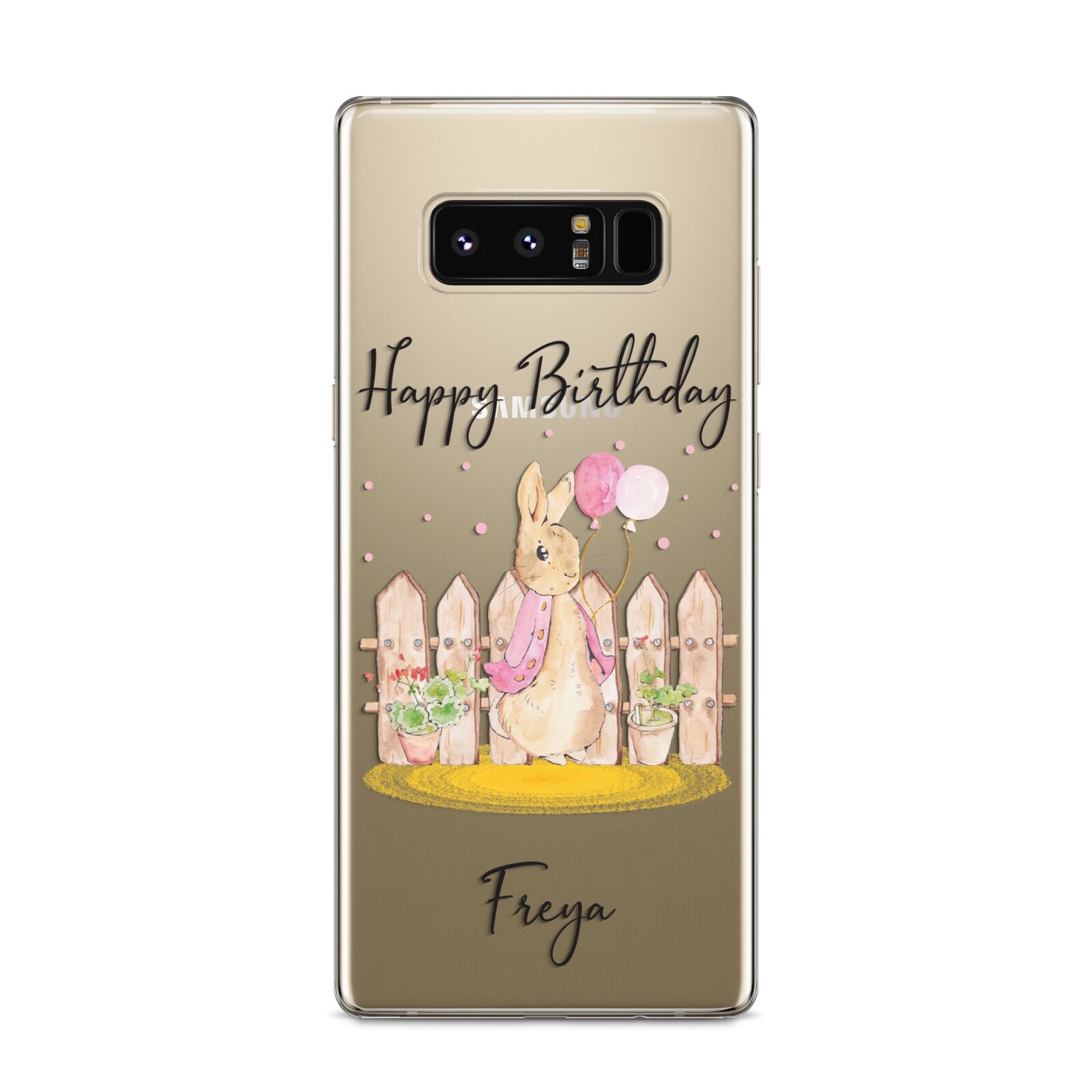 Personalised Children s Birthday Rabbit Samsung Galaxy S8 Case
