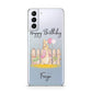 Personalised Children s Birthday Rabbit Samsung S21 Plus Phone Case