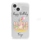 Personalised Children s Birthday Rabbit iPhone 13 Mini Clear Bumper Case