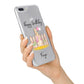 Personalised Children s Birthday Rabbit iPhone 7 Plus Bumper Case on Silver iPhone Alternative Image