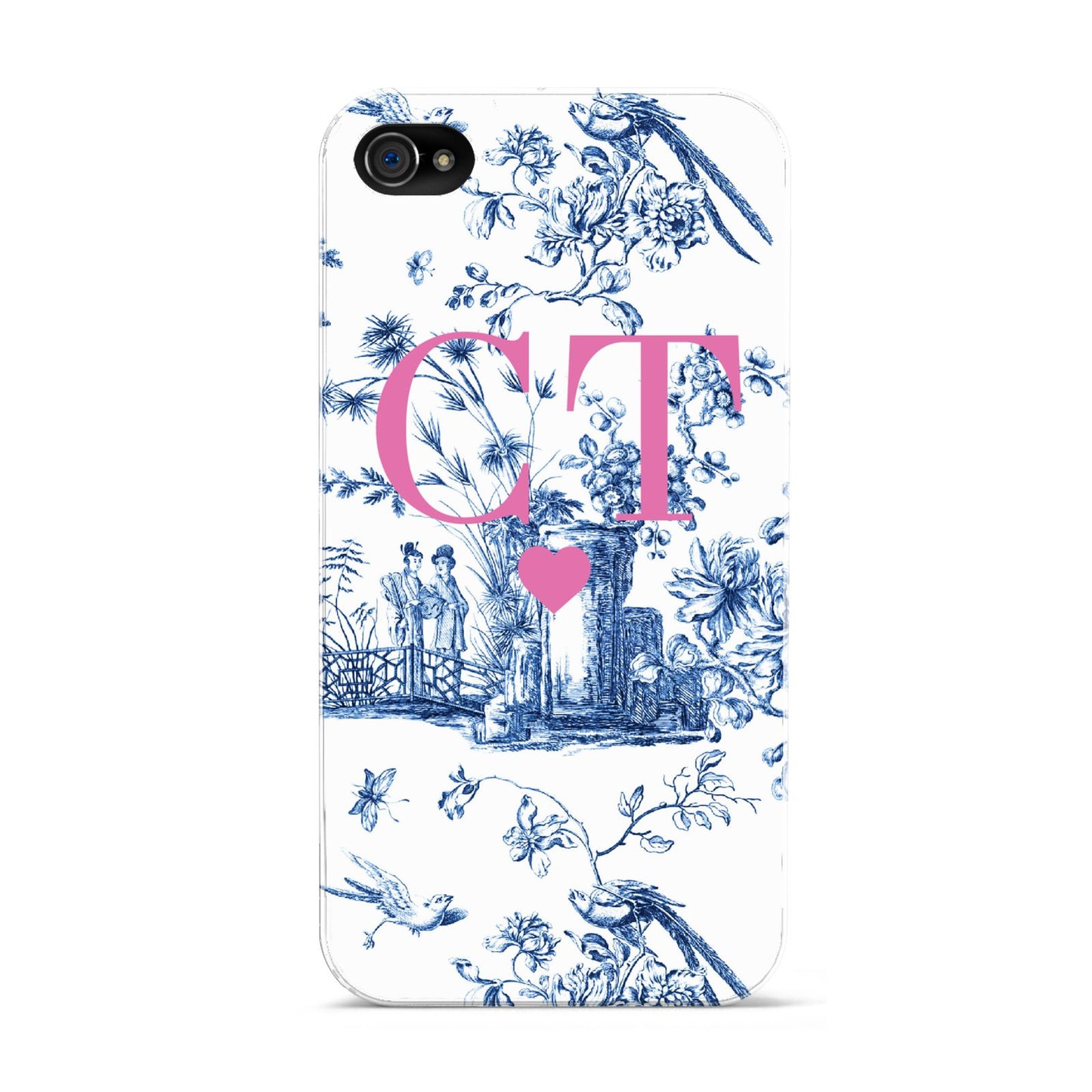 Personalised Chinoiserie Initials Apple iPhone 4s Case