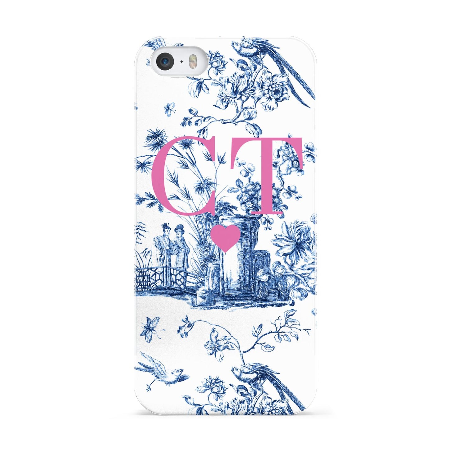 Personalised Chinoiserie Initials Apple iPhone 5 Case